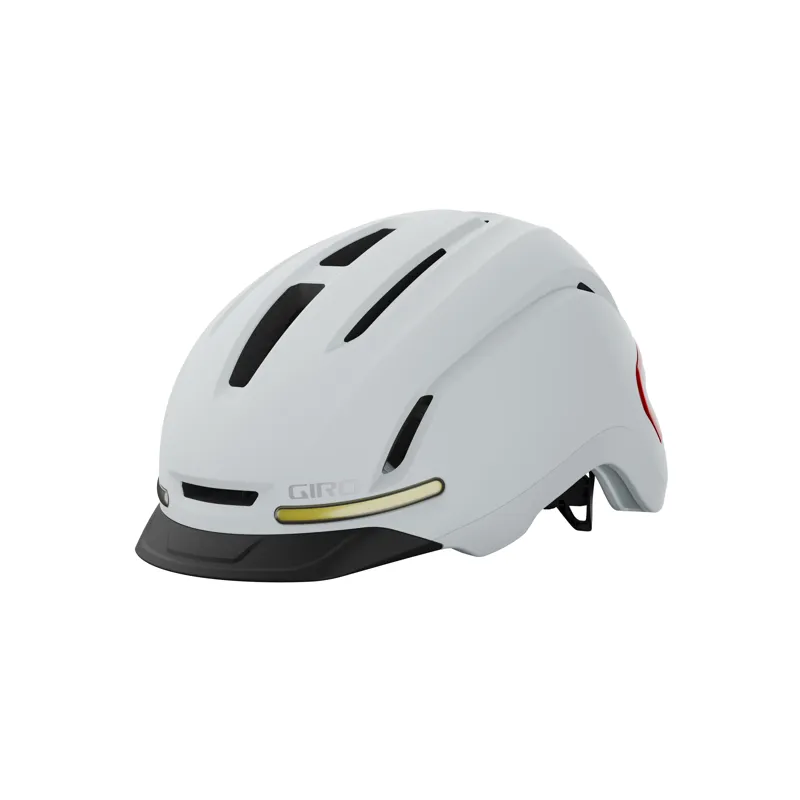 Giro Ethos MIPS LED Urban Helmet in Matte Chalk with Turn Signals